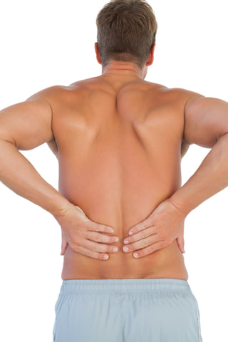 Patient suffering with low back pain